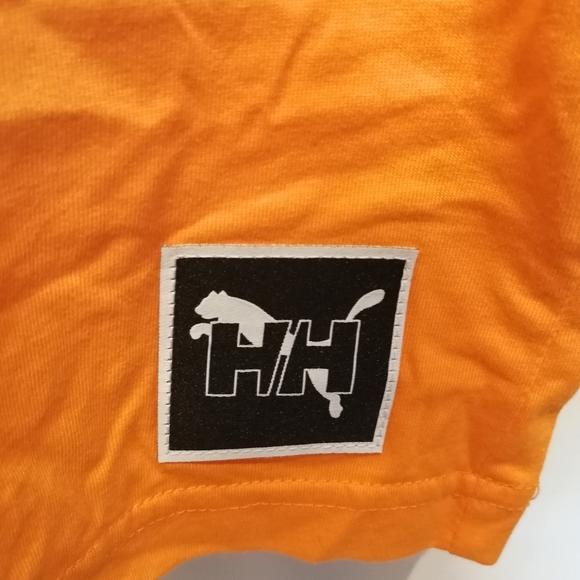 PUMA X HELLY HANSEN Orange Popsicle back graphic tee 100% Cotton Medium NWT - Picture 10 of 14